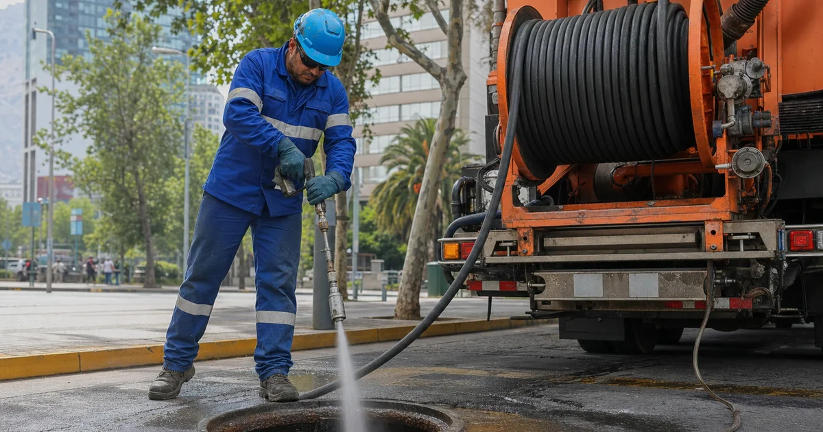 Destape de alcantarillado y ductos en Santiago